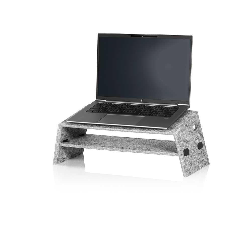 Foldable notebook stand TRAVEL ergonomie - asphalt grey